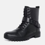 Bota Lecas Motoqueiro Naturale Preta 