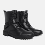 Bota Lecas Motoqueiro Naturale Preta 