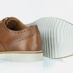 Sapato Casual Masculino Oxford Brogue Premium Canela