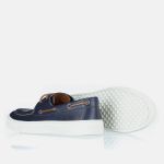 Sapato Casual Masculino Dockside Marinho em Couro