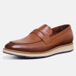 Sapato Casual Masculino Lecas Conhaque Toscana 