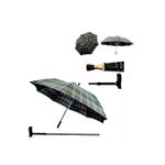 Bengala em T com Guarda-chuva Acoplado