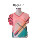 Blusa M.Fatorial Crepe Costas de Malha Tamanho M