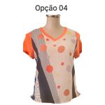 Blusa M.Fatorial Crepe Costas de Malha Tamanho M