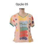 Blusa M.Fatorial Crepe Costas de Malha Tamanho M