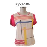 Blusa M.Fatorial Crepe Costas de Malha Tamanho M