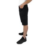Bermuda masculina cargo preta macaw 