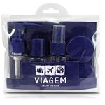 Kit Frascos para viagem com 7 peças