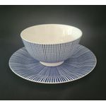 kit Cafe da Manha Bool e Prato em Porcelana