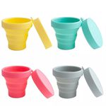 Copo Retrátil com Tampa Silicone