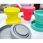 Copo Retrátil com Tampa Silicone