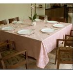 Toalha de Mesa Jacquard Adamascado Rose