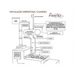 Cilindro Boiler para Serpentina Inox - 113 litros 