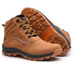Bota coturno de segurança EPI´s em Couro ref. Coyote Castor