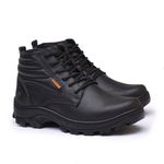 Bota coturno de segurança EPI´s em Couro ref. RP 2020 Alto Preto 