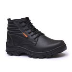 Bota coturno de segurança EPI´s em Couro ref. RP 2020 Alto Preto 