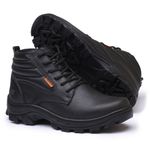 Bota coturno de segurança EPI´s em Couro ref. RP 2020 Alto Preto 