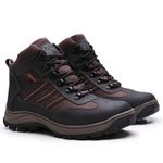 Bota coturno de segurança EPI´s em Couro ref. Fall Café