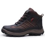 Bota coturno de segurança EPI´s em Couro ref. Fall Café