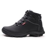 Bota coturno de segurança EPI´s em Couro ref. Otan Preto
