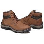 Bota coturno de segurança EPI´s em Couro ref. Safe Cravo