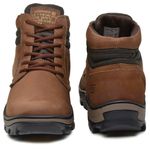 Bota coturno de segurança EPI´s em Couro ref. Safe Cravo