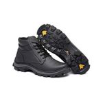Bota coturno de segurança EPI´s em Couro ref. Safe Preto
