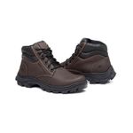 Bota coturno de segurança EPI´s em Couro ref. Force Café
