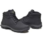 Bota coturno de segurança EPI´s em Couro ref. Force Preto 