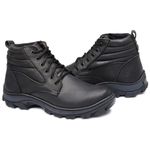 Bota coturno de segurança EPI´s em Couro ref. Picker Preto