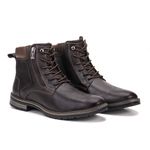 Bota casual em couro Dante Café