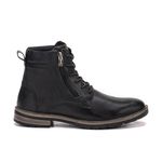 Bota casual em couro Dante Preto