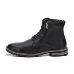 Bota casual em couro Dante Preto