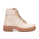  Bota Coturno Feminino Alba Creme 