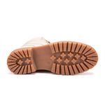  Bota Coturno Feminino Alba Creme 