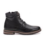 Bota casual em couro Aston Preto