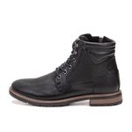 Bota casual em couro Aston Preto