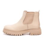  Bota Coturno Feminino Agata Marfim