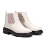  Bota Coturno Feminino Agata Off-white