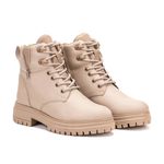  Bota Coturno Feminino Hickman Marfim
