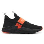 Tênis Masculino Gravity Run 1100 Preto/Laranja 