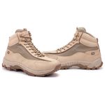 Bota Adventure Vibram em Couro Spock Bege