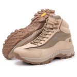 Bota Adventure Vibram em Couro Spock Bege