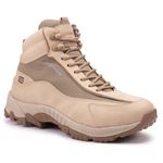 Bota Adventure Vibram em Couro Spock Bege