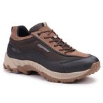 Tênis Adventure Vibram em Couro Spock Low Cravo 