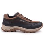 Tênis Adventure Vibram em Couro Spock Low Cravo 
