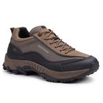 Tênis Adventure Vibram em Couro Spock Low Musgo