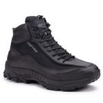 Bota Adventure Vibram em Couro Spock Preto 