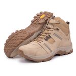 Bota Adventure Vibram em Couro Zorack Bege 