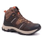 Bota Adventure Vibram em Couro Zorack Café 